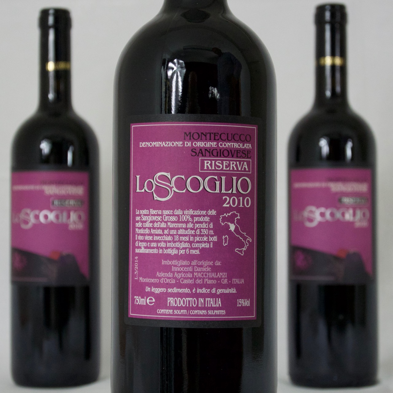 Lo Scoglio Montecucco Riserva DOC 2010 (15%Vol) <br /> Daniele Innocenti