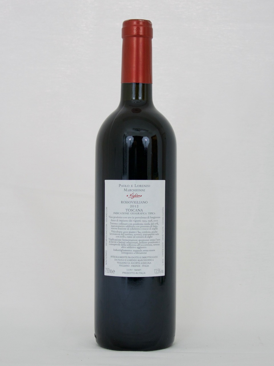 Rossovigliano IGT 2012 (13,5%Vol) <br /> Paolo e Lorenzo Marchionni